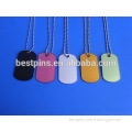 Metal rectangle shape Dog Tag Necklaces